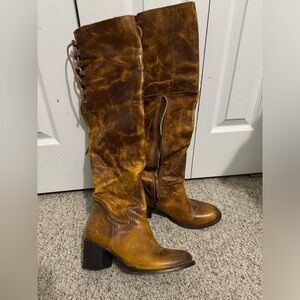 Freebird Rolls over the knee leather boots size 9